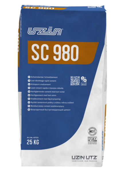 UZIN SC 980 - Rýchly poterový cement s veľmi malým zmrštením